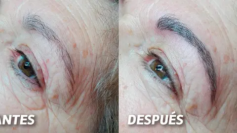 Microblading antes y después