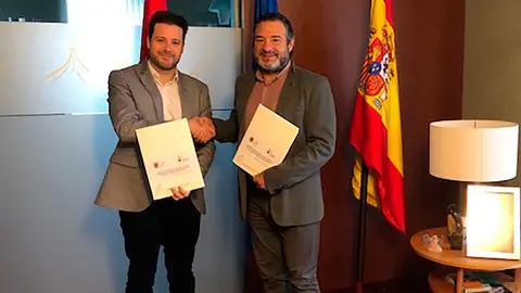 Firma del convenio interadministrativo entre la Comunidad de Bardenas Reales y el Consorcio EDER