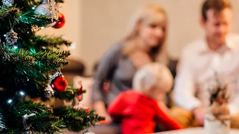 Entre los más pequeños existe un mayor riesgo de atragantamiento en el hogar relacionado con los árboles de Navidad