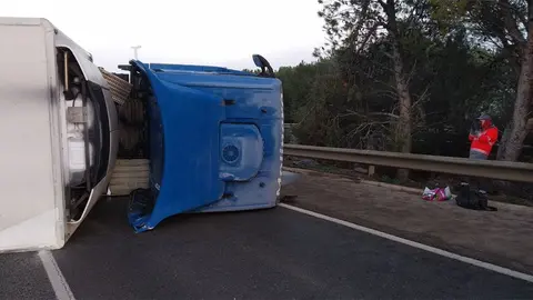 As&iacute; ha quedado el cami&oacute;n