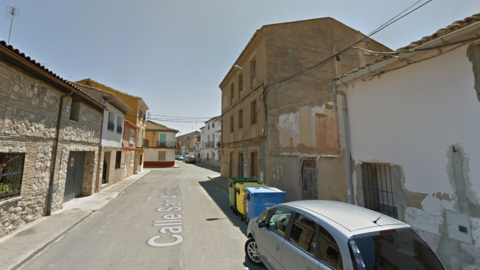 Calle San Ant&oacute;n de Bu&ntilde;uel donde se produjo el incendio