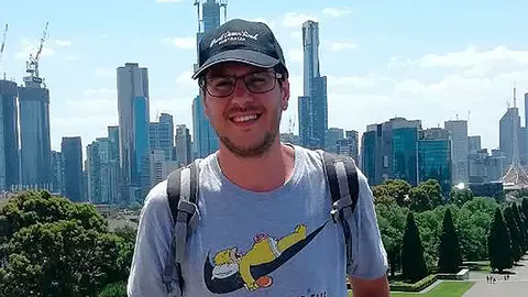 Javier Fr&iacute;as disfrutando de su experiencia australiana