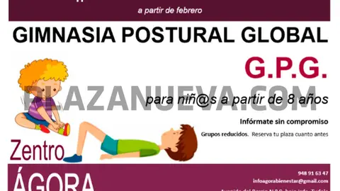 Gimnasia Postural Global para ni&ntilde;os en Zentro &Aacute;gora Tudela