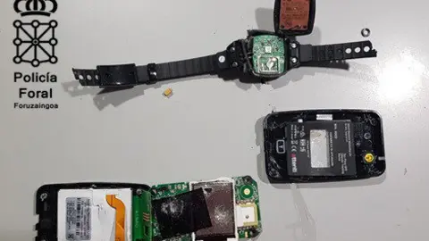 Dispositivo de alejamiento destrozado