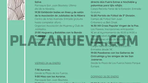 Fiestas de la Virgen de la Paz 2020 en Cintru&eacute;nigo