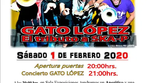 Concierto en Caparroso tributo a Ska-P de &rsquo;Gato L&oacute;pez&rsquo;