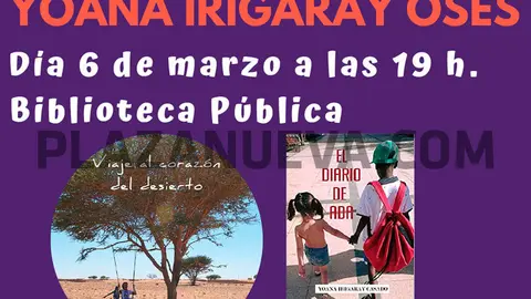 Presentaci&oacute;n en Marcilla de libros solidarios de la escritora Yoana Irigaray Os&eacute;s