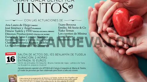 Gran gala solidaria en Tudela &lsquo;Juntos&rsquo; a beneficio de Marimar