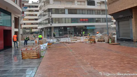 Obras en la calle Sarasate, Eza y Capuchinos1