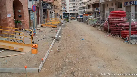 Obras en la calle Sarasate, Eza y Capuchinos6