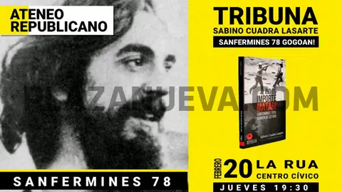 Presentaci&oacute;n en Tudela del libro &lsquo;No os importe matar, Sanfermines 78&rsquo; de Sabino Cuadra Lasarte