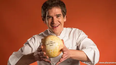 Nacho G&oacute;mara, del restaurante Verduarte, recibe un Sol Repsol