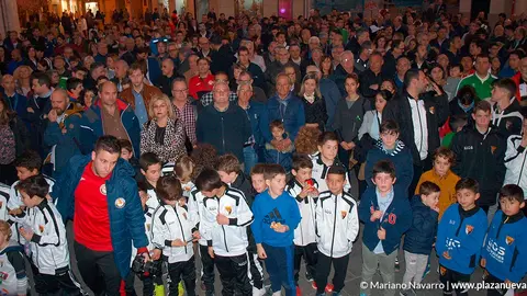 Concentraci&oacute;n de los clubes de Tudela para exigir mejoras en sus instalaciones
