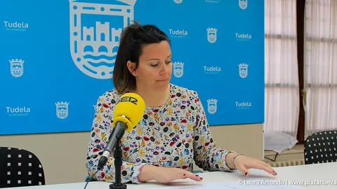 Irune Garc&iacute;a durante la presentaci&oacute;n de los Conciertos de la Verdura