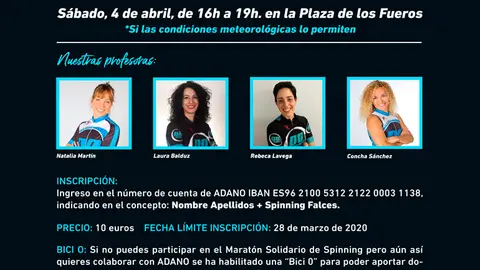 Marat&oacute;n solidario de spinning &lsquo;Villa de Falces&rsquo;