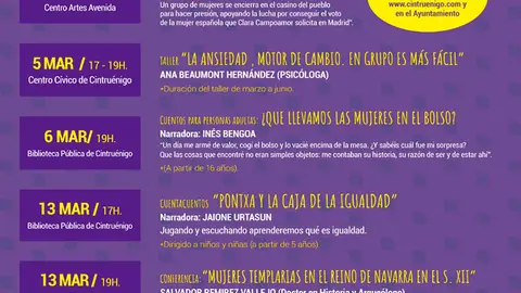 D&iacute;a Internacional de la Mujer 2020 en Cintru&eacute;nigo