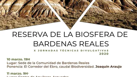 X Jornadas t&eacute;cnicas divulgativas &lsquo;Reserva de la Biosfera de Bardenas Reales&rsquo; 2020 
