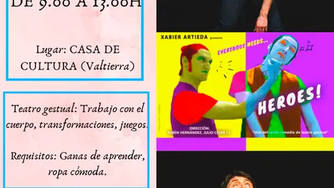 Taller de teatro en Valtierra impartido por Xavier Arteida