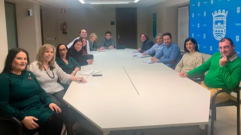 Reuni&oacute;n del Ayuntamiento de Tudela con joteros locales