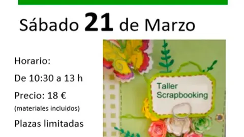 Taller de Scrap &lsquo;Mini cuaderno de campo&rsquo; en Zentro &Aacute;gora Tudela