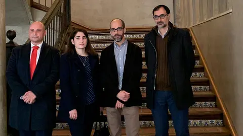 &Oacute;scar Antonio Mu&ntilde;oz Tabernero, Esperanza Bausela, Eduardo Blanco Calvo y Santiago Mart&iacute;nez Magdalena