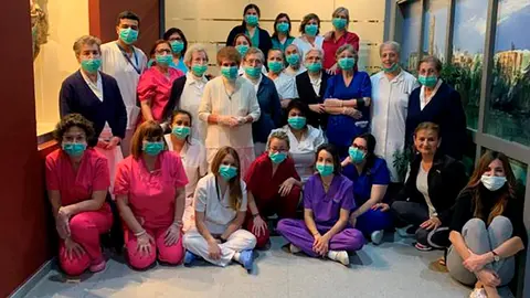 Los trabajadores de la Residencia Nuestra Se&ntilde;ora de Gracia de Tudela