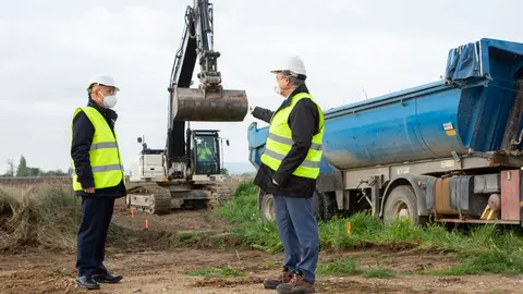 Obras en el Canal de Navarra