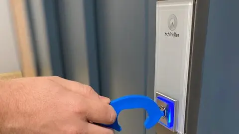 non-touch boton ascensor