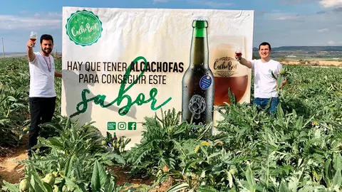 Cachobeer es una cerveza artesana con alcachofa de Tudela