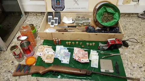 Material requisado por la Polic&iacute;a Local de Tarazona