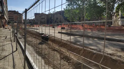 Obras en el Paseo Pamplona de Tudela (Fotograf&iacute;a de I&ntilde;igo Morales) - 1