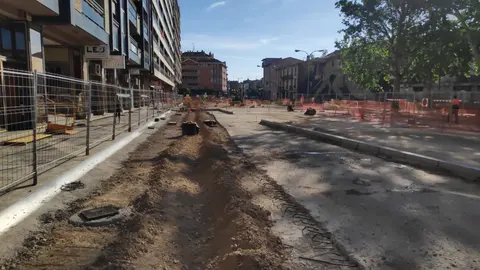 Obras en el Paseo Pamplona de Tudela (Fotograf&iacute;a de I&ntilde;igo Morales) - 5