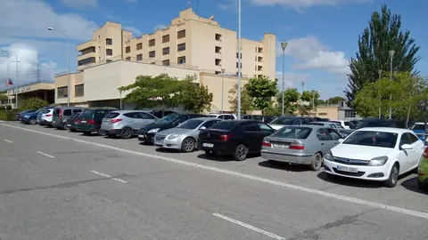 Zona donde se ubicar&aacute; la nueva parada de autobuses del Hospital Reina Sof&iacute;a de Tudela