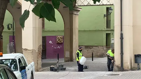 Nuevos trabajos de mejora y adecuaci&oacute;n de la plaza Yehuda Ha-Lev&iacute;