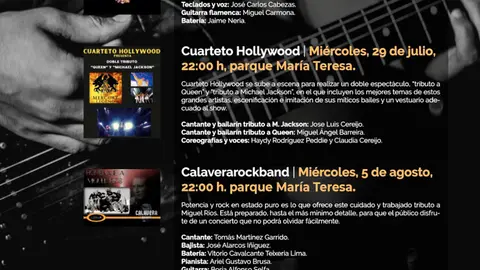 M&uacute;sica en la noche 2020 en Corella
