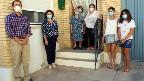 Alcalde y familiares arroparon a la centenaria &Aacute;ngeles &Aacute;lava Jim&eacute;nez