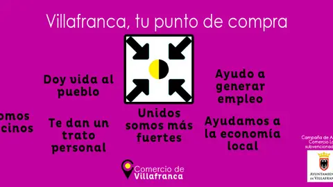 Cartel de la campa&ntilde;a 'Villaranca, tu punto de compra'