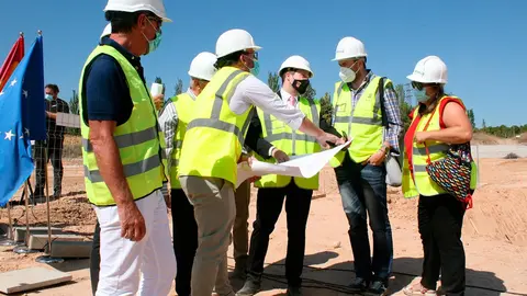Acto de colocaci&oacute;n de la primera piedra del Complejo deportivo