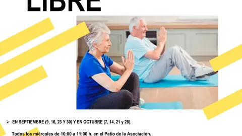 Taller en Tudela de yoga al aire libre