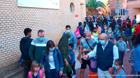 Primer d&iacute;a de la vuelta al colegio en el Elvira Espa&ntilde;a de Tudela