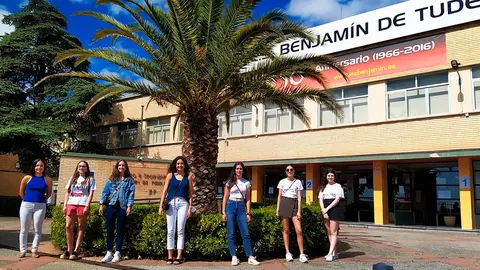 Algunas de las mejores alumnas del centro en la EvAU 2020