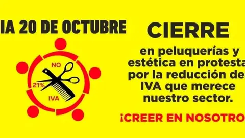 20 Octubre cierre peluquer&iacute;as