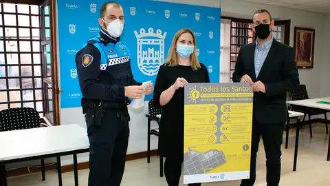 Presentaci&oacute;n del dispositivo para el d&iacute;a de Todos los Santos en Tudela
