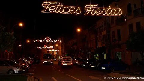 Encendido de las luces de Navidad en Tudela en la calle Muro