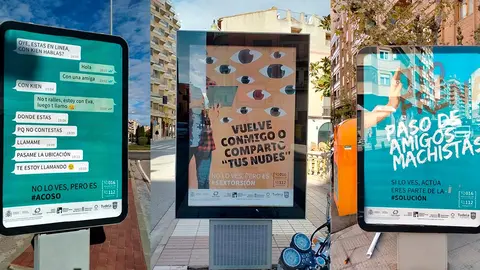 Mupis de la campa&ntilde;a 'No lo ves, pero...' del Ayuntamiento de Tudela