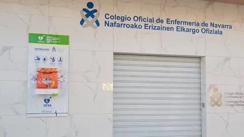 Desfribilador en el Colegio Oficial de Enfermer&iacute;a de Navarra, en Tudela