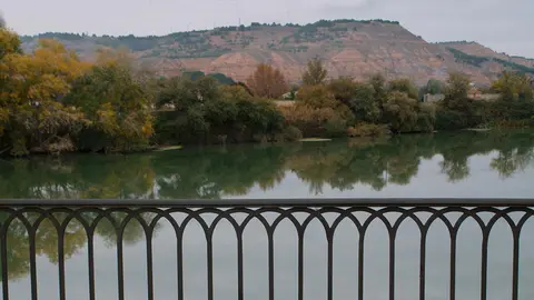 El r&iacute;o Ebro visto desde el puente de Tudela