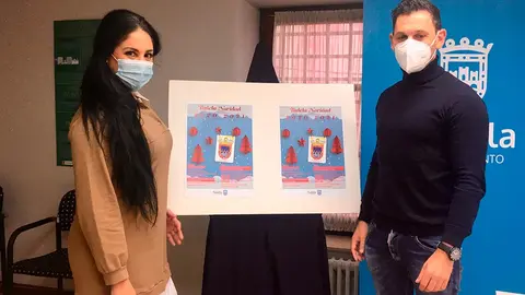 Samuel Pozos, de la empresa QR4, ha acompa&ntilde;ado a la edil de Festejos, Ver&oacute;nica Gormedino, en la presentaci&oacute;n de los actos navide&ntilde;os