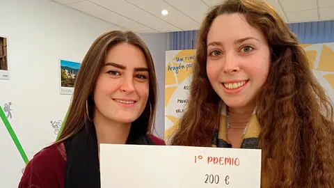 Las ganadoras del concurso de videominutos recogieron su premio en un acto adaptado a los tiempos Covid