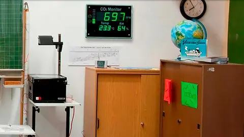 Medidor CO2 en las escuelas